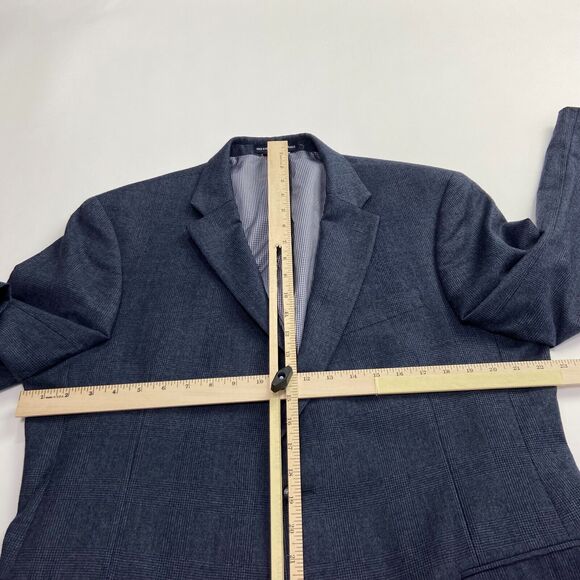 Tommy Hilfiger XL Men's 100% Wool Two Button Blazer Sport Suit Coat Blue - Picture 7 of 15